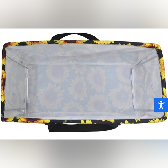 NWT 🌻Sunflowers Large NGIL Canvas UtilityTote Bag beach, pool shipping s - Picture 2 of 6